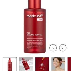 Medicube Red Acne Succinic Acid Peel — Red Exfoliating Gel for Acne-Prone Skin